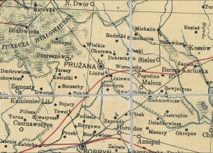 Mapa szesciu guberni Litwy i Bialej Rusi. 1900